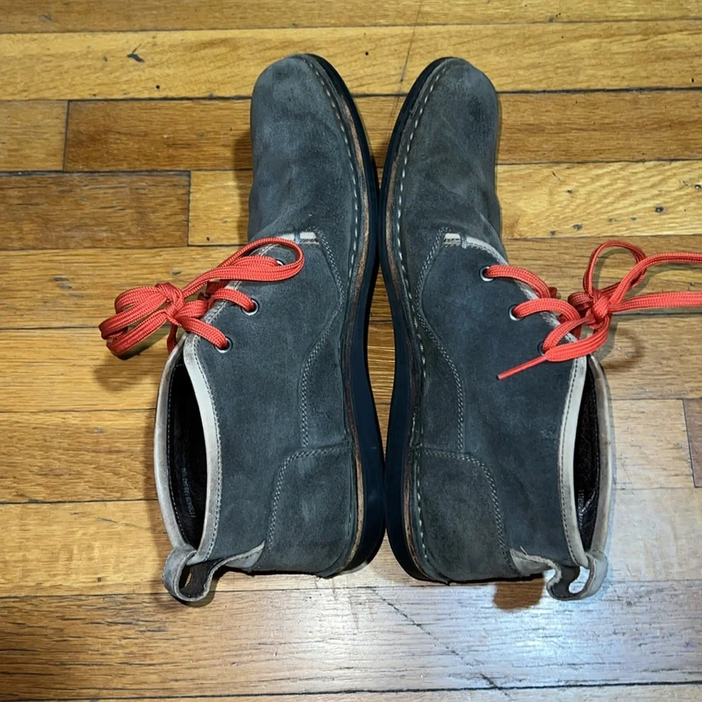 John Varvatos USA The Hipster Suede Chukka Boots in Grey, size 10